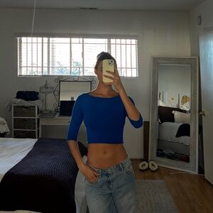 Cropped Boatneck BEBE Top
